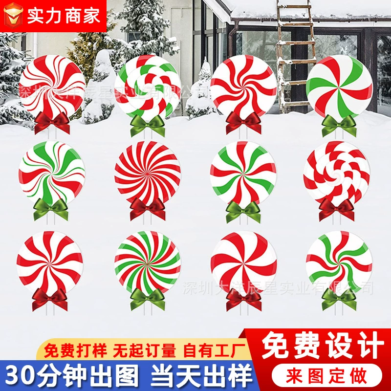 Christmas decorations with bow for gazebo, travel garden lights