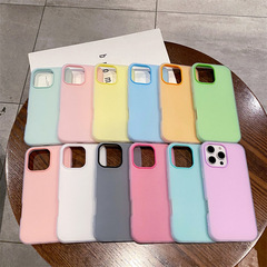 iPhone16pro 携帯電話ケース Apple 15pro 肌の感触 14pro つや消し 13pro トレンドに適したツーインワンゼリー
