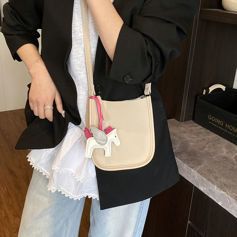 Hanfeng bolso de cuero suave para mujeres 2026 verano nuevo mini bolso de hombro bolso de viaje diario bolso