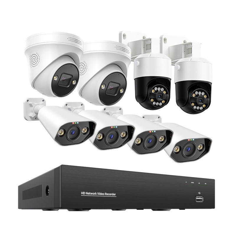 Zhoushi HD POE indoor and outdoor camera set