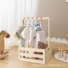 木製ベビー服収納ボックス、子供用おもちゃ収納ボックス、衣類おもちゃ収納ボックス