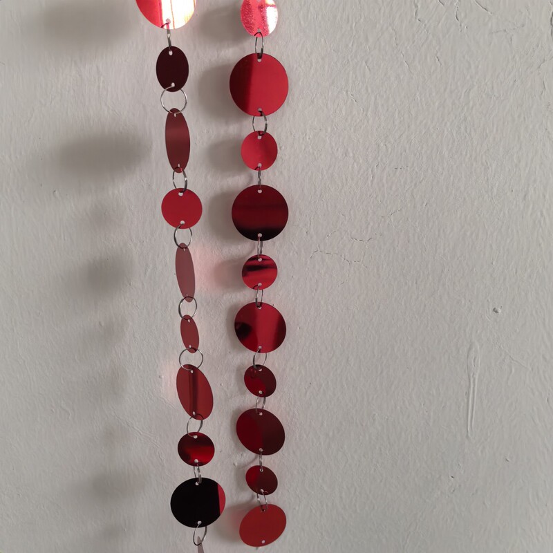 Decorative Curtain Wholesale Sequin Sequin Curtain Wedding 2 ㎝ 3 ㎝ Curtain Silver Sequin Strips with Gold Stage Strings Red