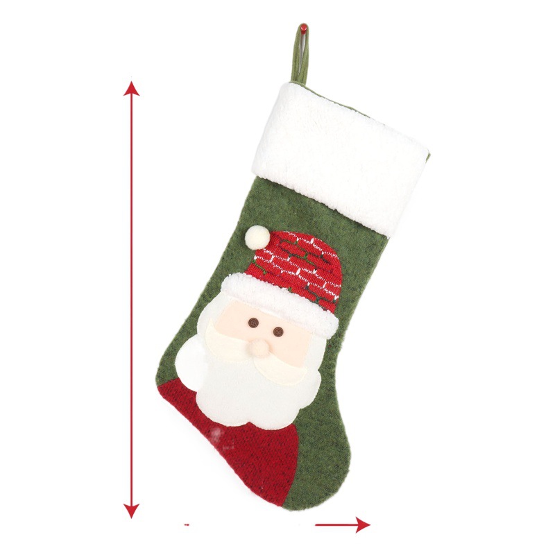 Medias navideñas decorativas con diseños festivos, para dulces
