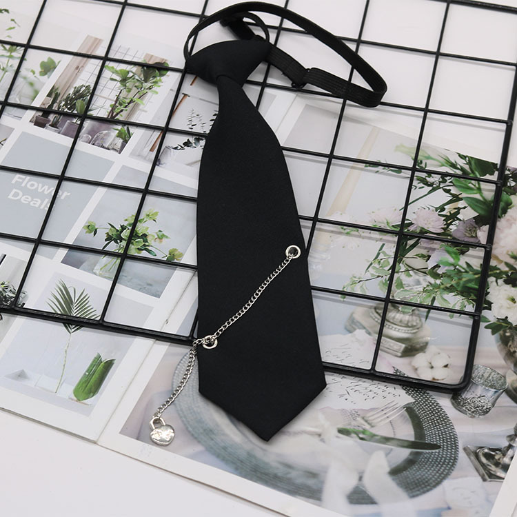 Fu Shuai original amor mariposa cadena libre negro tie ins femenino con estilo de la Universidad JK camisa uniforme moda