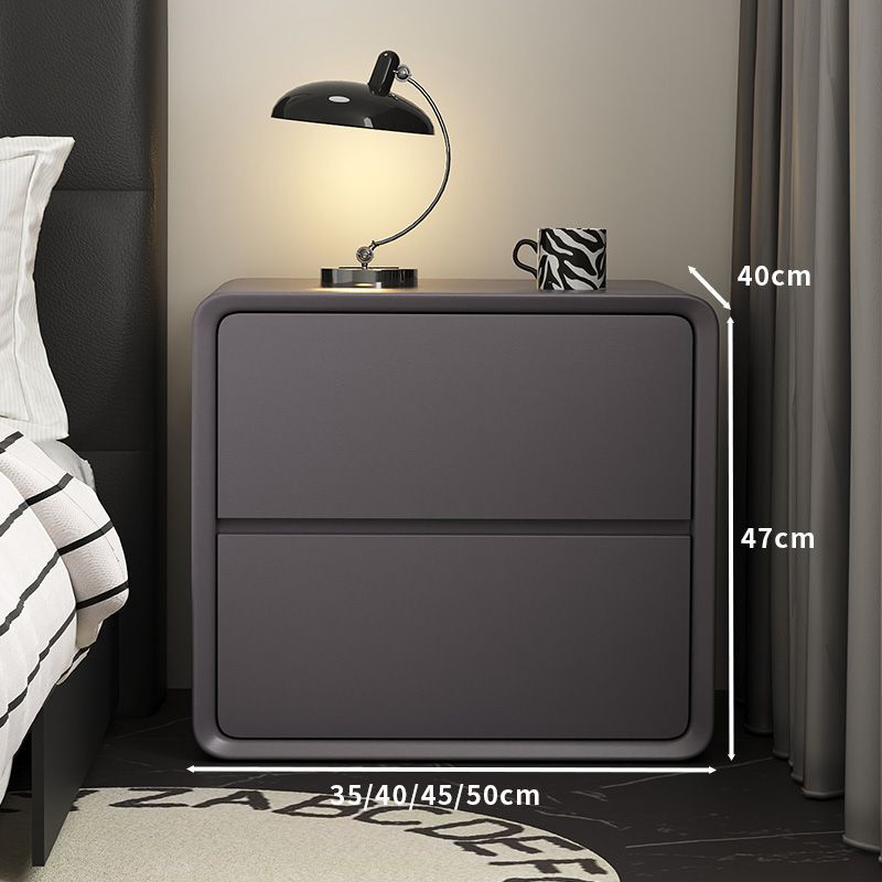 Mesa de té de madera sólida de alta calidad, mesa de cabecera de cama negra, gabinete de viento silencioso, gabinete simple de almacenamiento moderno, dormitorio simple