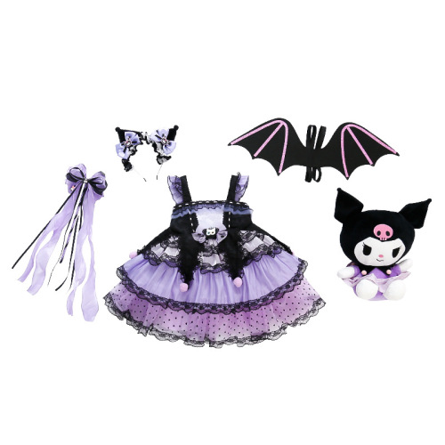 Children's Kuromi Princess Dress Summer 2025 New Arrival Girls' Puffy Skirt Birthday Dress Lolita Dress
