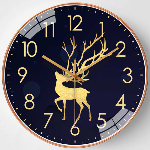 8-inch 20cm Lucky Fashion Wall Clock for Home Living Room, Light Luxury Simple Clock Decor Wall Hanging Clock wholesale