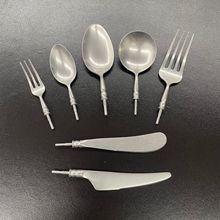 耐用复古做旧工艺精细品质五金头百搭风格304不锈钢半成品刀叉勺