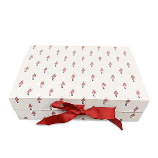 Magnetic Flip Book Packaging Box Gift Flip Gift Box with Ribbon