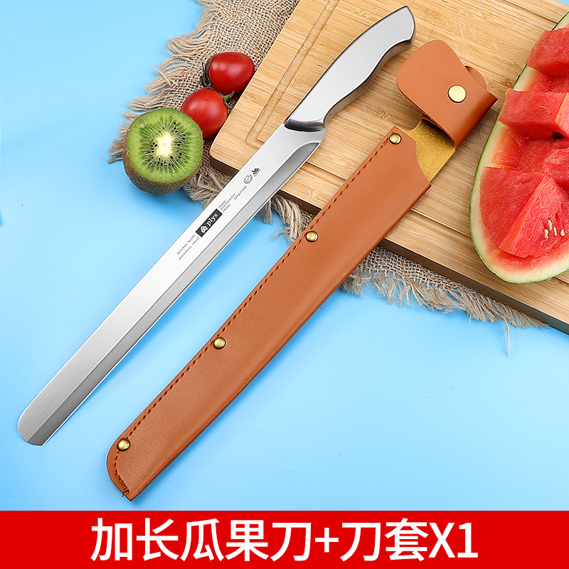 Cuchillo de frutas conjunto doméstico comercial de corte de sandía grande alargado cuchillo de frutas de corte de cabello plano cuchillo de pelado Yangjiang