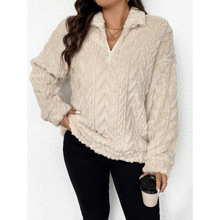 M 51818 Double-sided plush zip top ˫��ë���������羳��