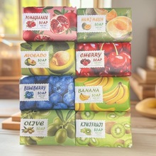 跨境出口爆款现货天然果香香皂洁面沐浴手工精油婚庆伴手礼品肥皂