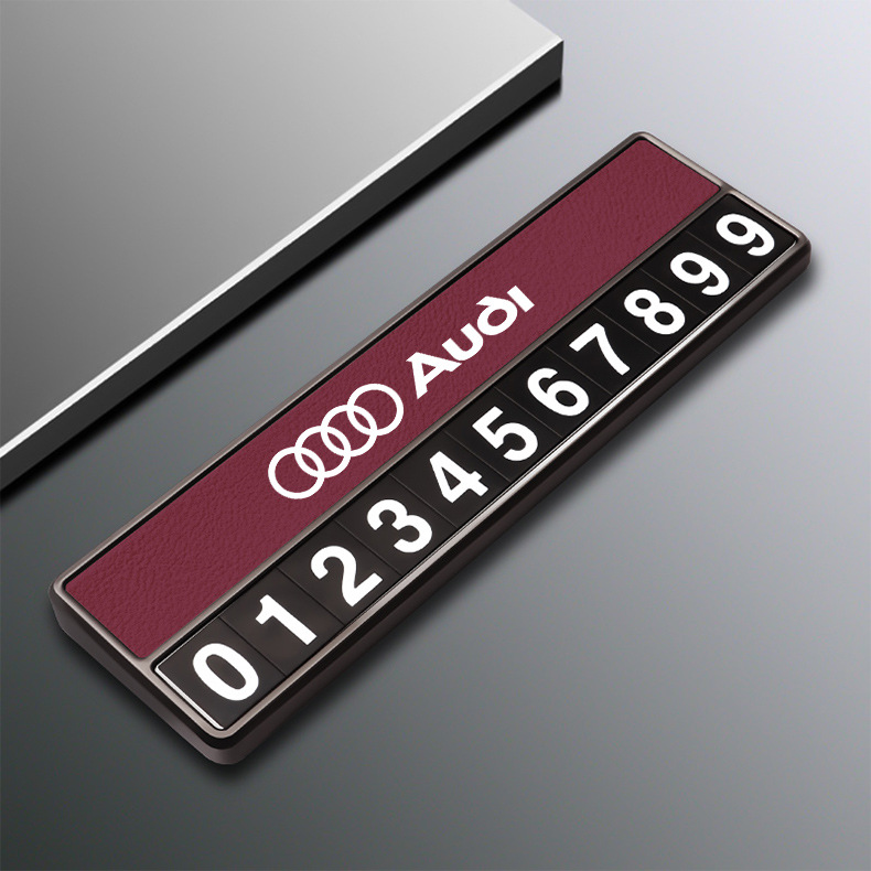 Special Audi Car Parking Plate A3A4La6Lq3Q5Lq2L Special Temporary Moving Car Phone Number Plate