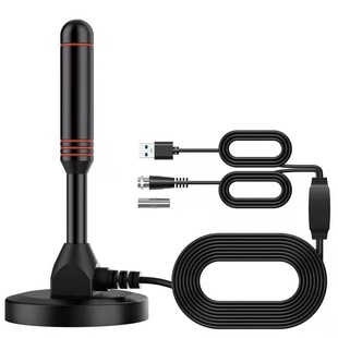 Manufacturer's New Ground Wave Digital Tv Antenna Indoor Ground Antenna Suction Cup Dvd-T2 Antenna with Amplifier