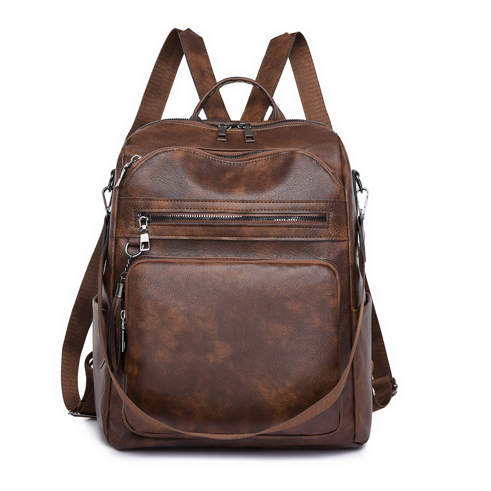 Spring 2024 Urban Minimalist PU Women's Backpack_voghion.com