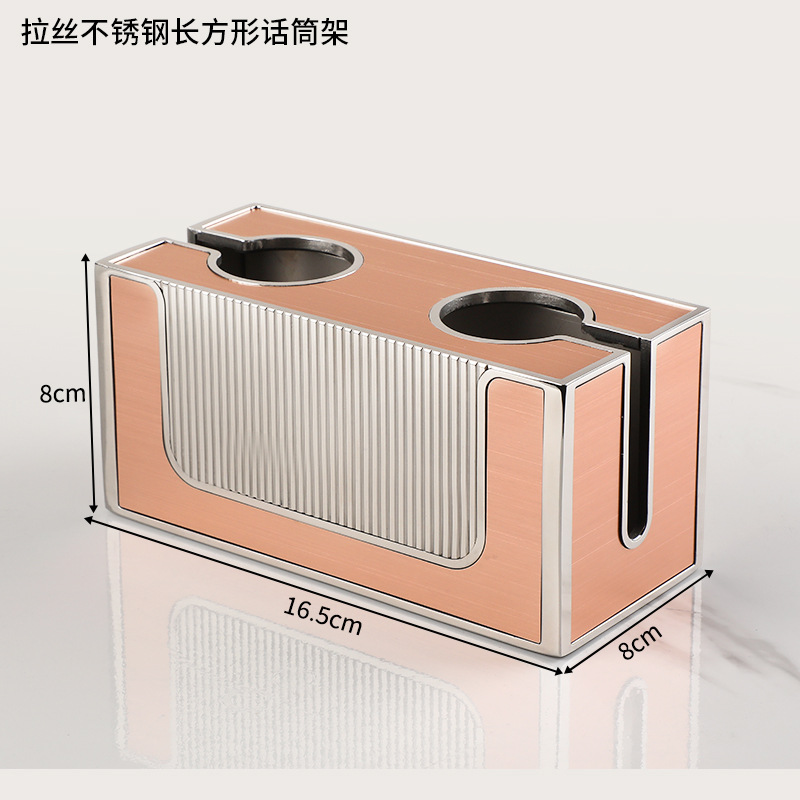 Ktv acero inoxidable cepillado conjunto completo suministros de Decoración de mesa caja de negocios Cenicero plato de fruta Luz de lujo decoración de escritorio traje