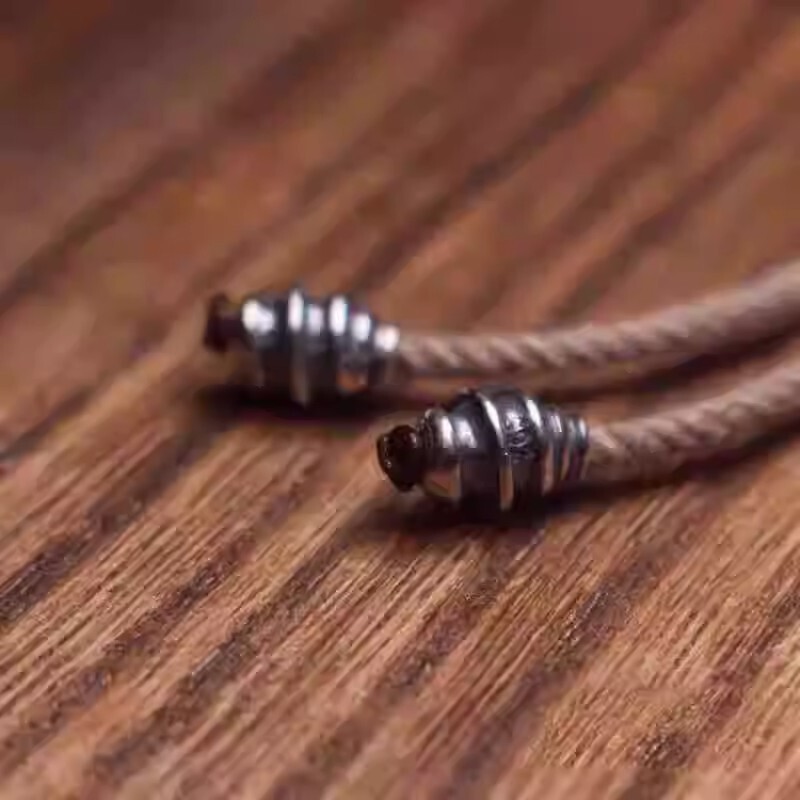 Torque Spiral Beads, a Pair of Handcrafted Bracelets with Star and Moon-Shaped Beads, DIY Small Spacer Beads Accessories