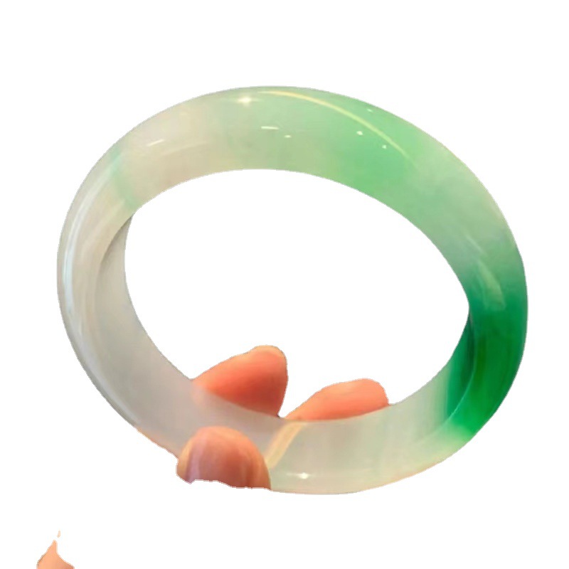 Naturalna birmańska bransoletka z jadeitu typu A Jadeitowa bransoletka_voghion.com