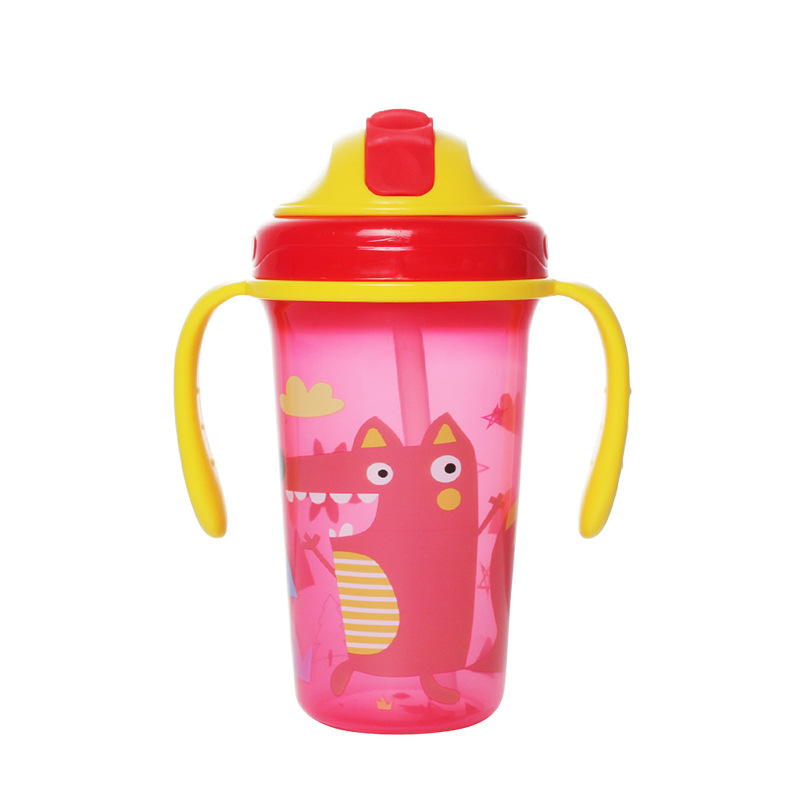 Fabricante de origen Taza de agua para niños Taza de pico de pato Taza de paja Taza de plástico Taza de agua 360 Serie completa de tazas para bebés