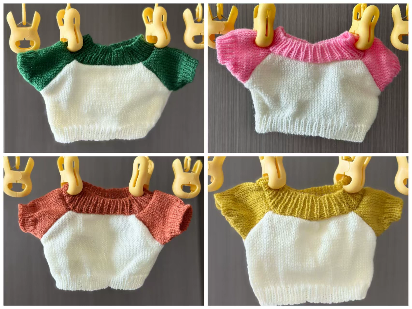 Plush bear clothes — changeable sweatshirts & sweaters for 20–50 cm bears, assorted designs
