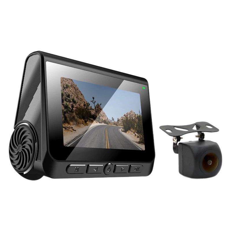 Автомобильный dvr двойной записи GPS WIFI мобильный телефон Connected dash cam автомобиль 4K HD ночного видения видеорегистратор