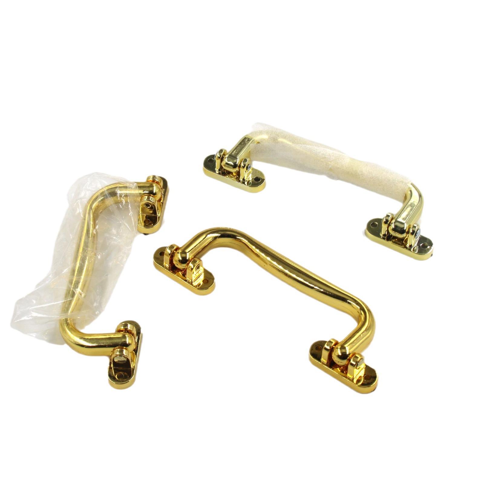 Embalaje de caja de regalo mango de plástico dorado accesorios de caja de regalo mano de columna de aluminio mano de mano mano de mano