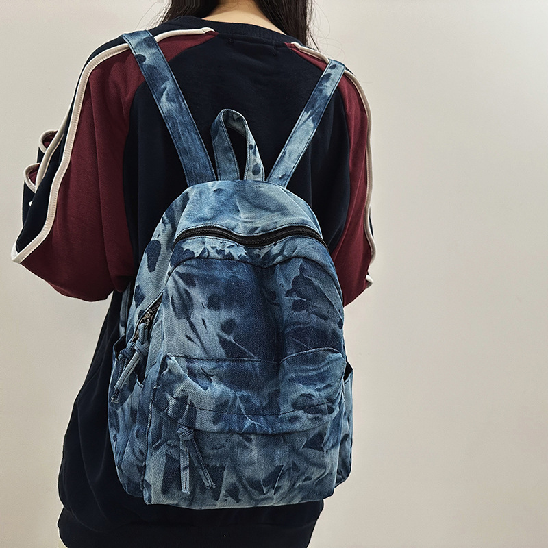 denim backpack for leisure