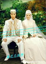 新款回族婚纱影楼拍照婚纱礼服结婚礼服2013