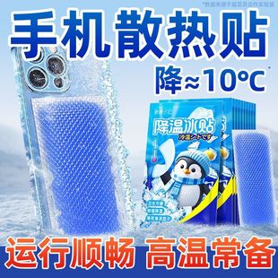 Mobile Phone Cooling Patch, Ice Patch, Summer Live Broadcast Game, Hot and Cooling Patch, Ice Compress Artifact, Cool Sun Protection Mask, Heatstroke Prevention