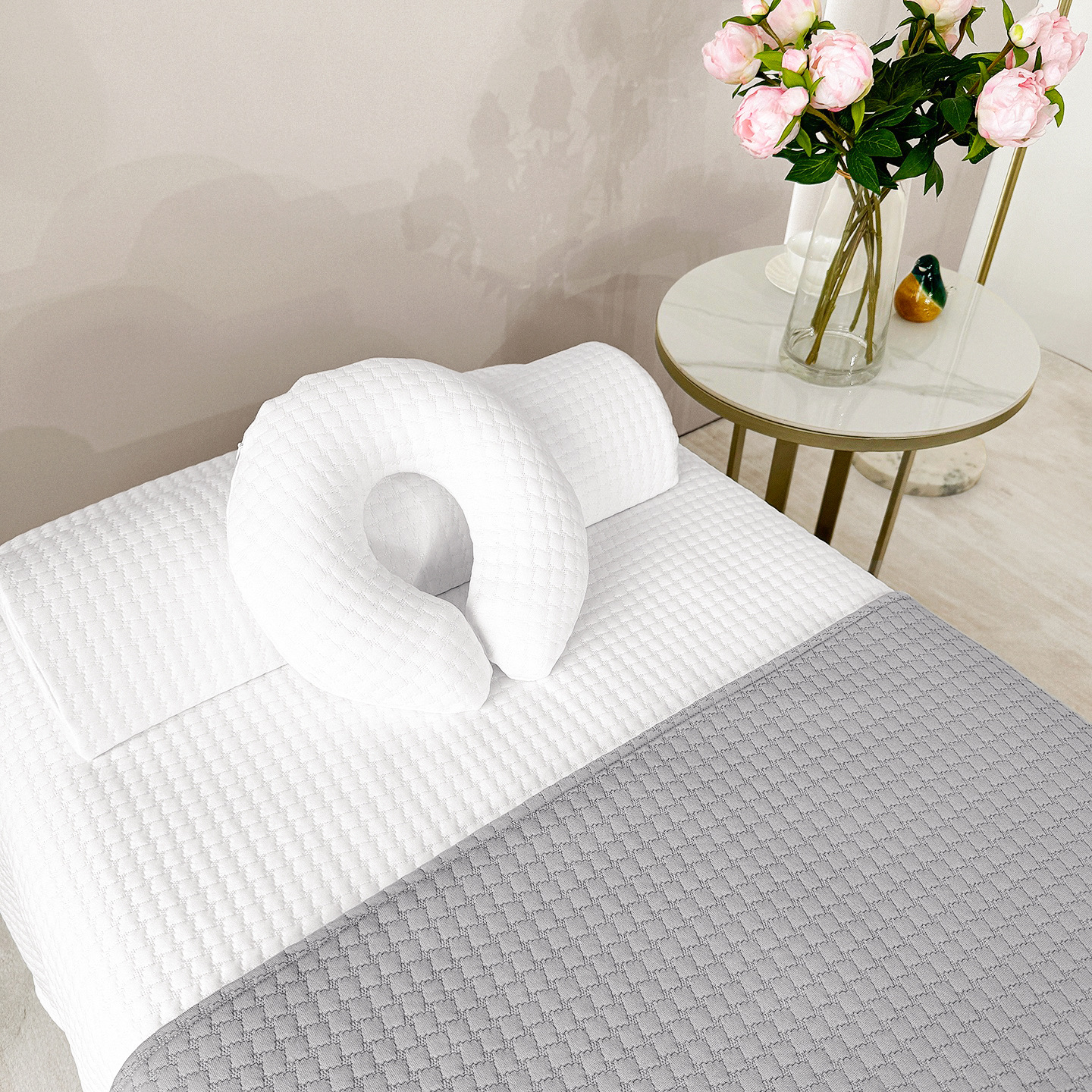 Conjunto de 4 lençóis de luxo para marquesa de massagem_voghion.com