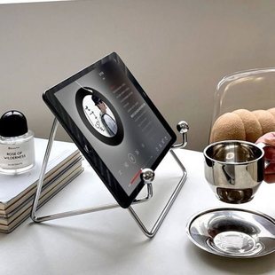 Ins Style Metal Tablet Stand Suitable for iPad Desktop Lazy Support Stand Iron Learning Stand Portable Reading