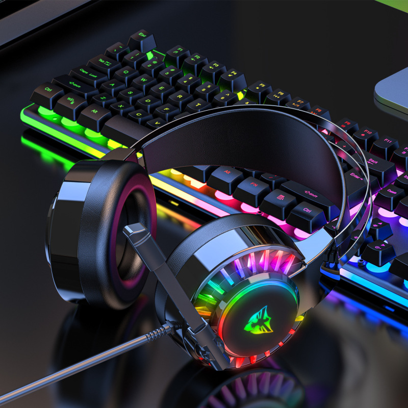 クロスボーダー対応 イヤホン パソコン 携帯電話 共通 Type-C インターフェース ゲーム用イヤホン 音声位置特定機能付き USB ゲーミングイヤホン eスポーツ ゲーミングヘッドセット|undefined