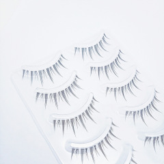 COS小惡魔漫畫假睫毛透明梗自然仿真分段式眼睫毛磨尖仙女毛