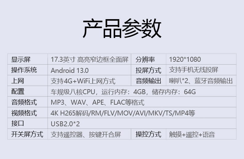 Trendy Style Accessories Suitable for Aito M7/M8 Ceiling-Mounted Tv, M7 Rear Entertainment Screen, M9 Modification and Upgrade