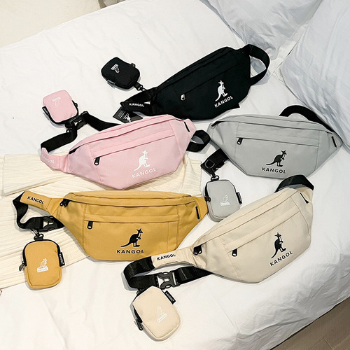 [Manufacturer wholesale] 2024 foreign trade new women's bag fashion trend crossbody bag personalized large capacity chest bag waist bag