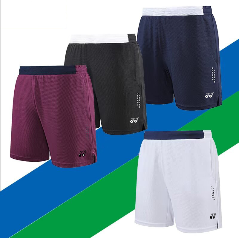 Yy Badminton Clothing Shorts Men's and Women's Suits Running Sports Quick-Drying Clothes Tennis Training Professional Competition Clothing Breathable
