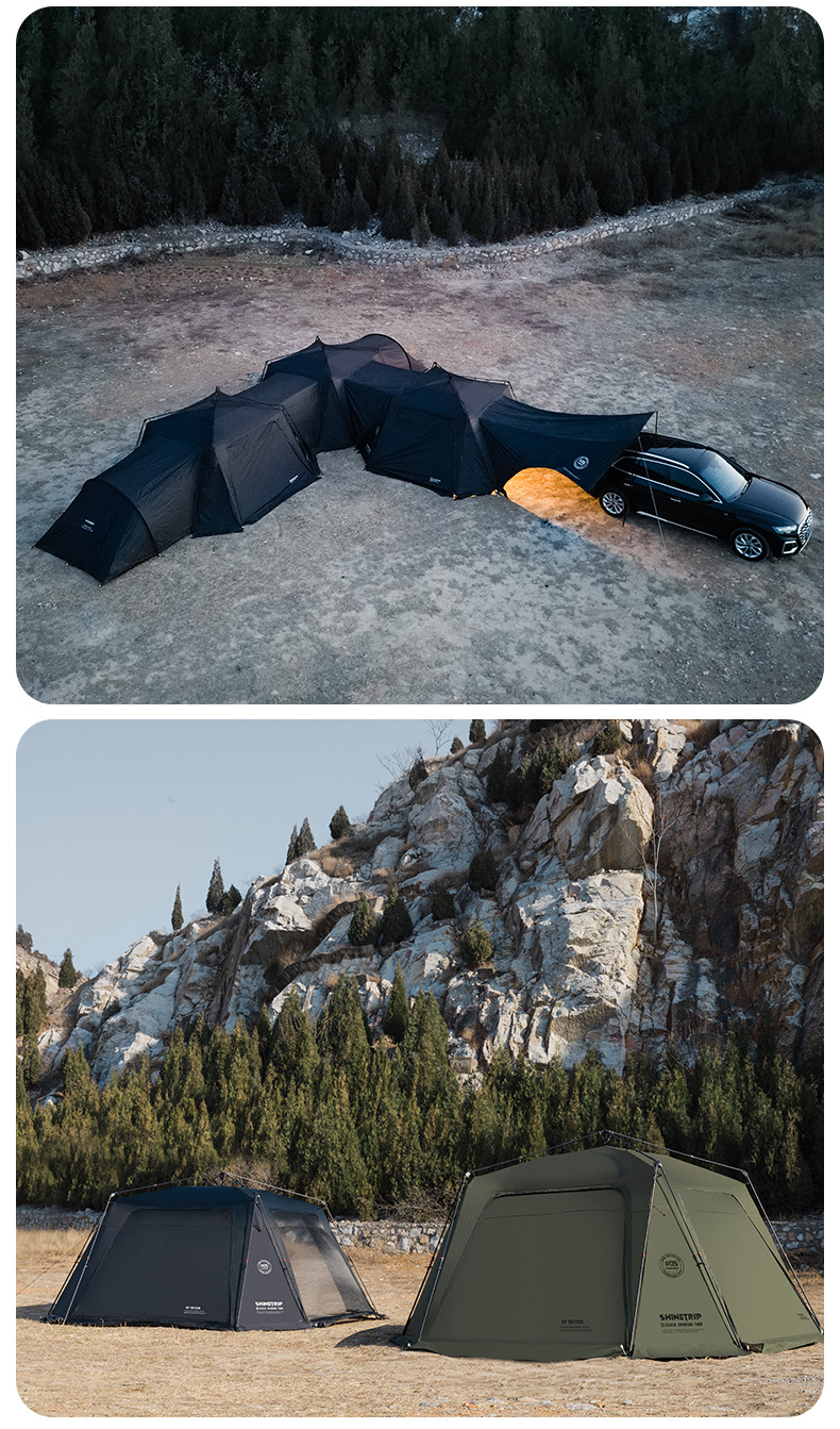 Shanqu Quick Opening Dome Account Free to Build Sun-proof and Wind-resistant Increasing Sky Curtain Tent Waterproof and Stable Automatic Dome Tent