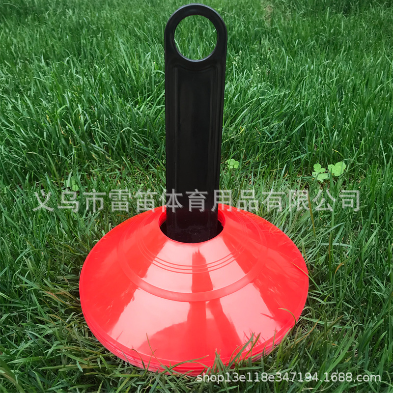 Placa de logotipo de entrenamiento de fútbol logo tubo obstáculo logo cono redondo boca logo placa logo cono fábrica pelo liso