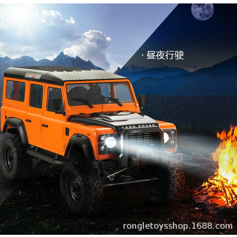 Land Rover, внедорожник SUV с четырьмя приводами, электрический автомобиль, мини-фигура, игрушечная машина, может подниматься, масштаб 1:8, дистанционное управление
