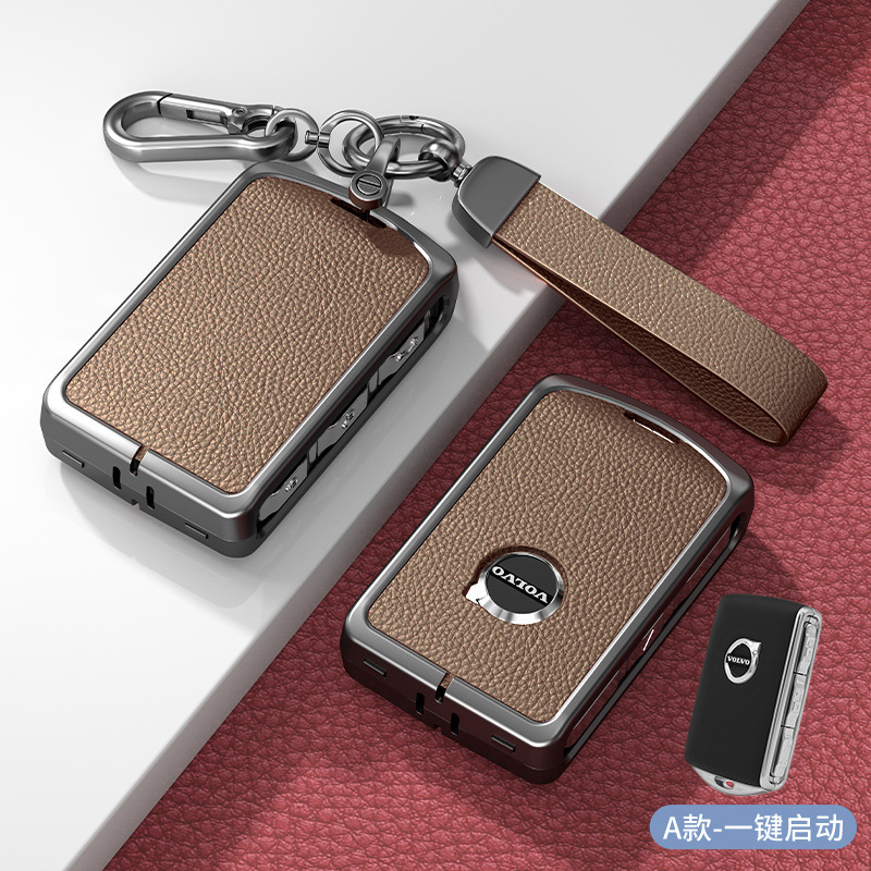 Suitable for Volvo Metal Key Case Xc60 S90 S60 Xc90 V60 V40 Car Shell Cover Buckle Suitable for Volvo Metal Key Case Xc60 S90 S60 Xc90 V60 V40 Car Shell Cover Buckle