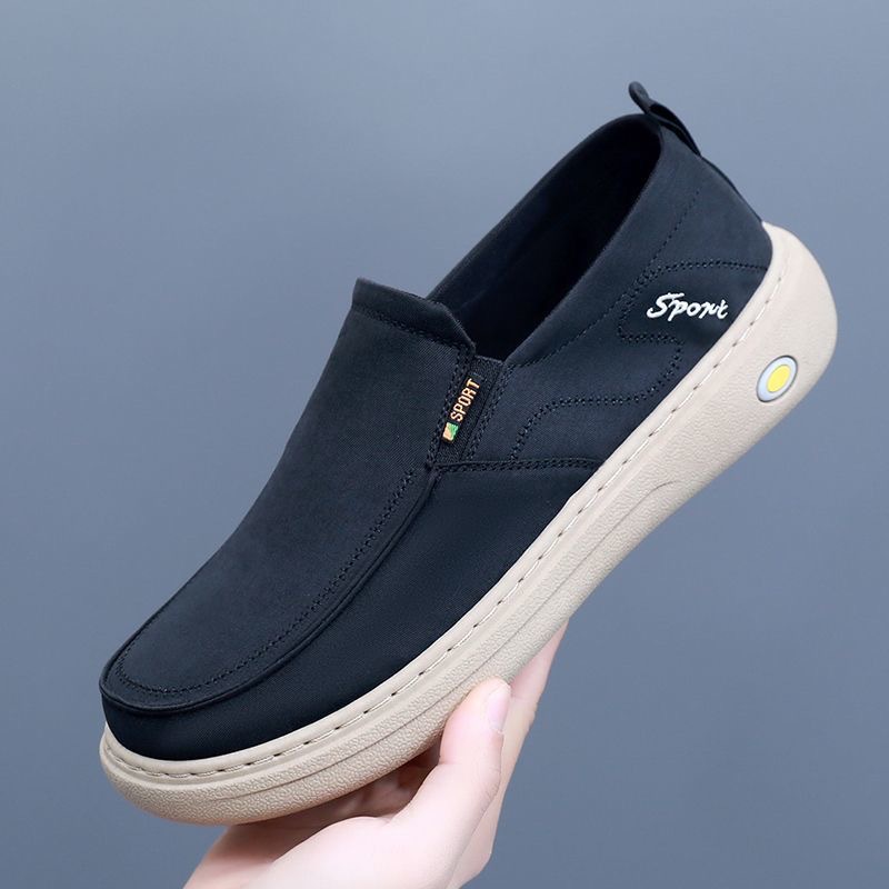 Zapatos de hombre de verano nuevos zapatos casuales transpirables zapatos de lona cómodos con suela suave simple y versátil viejos zapatos de tela de Beijing