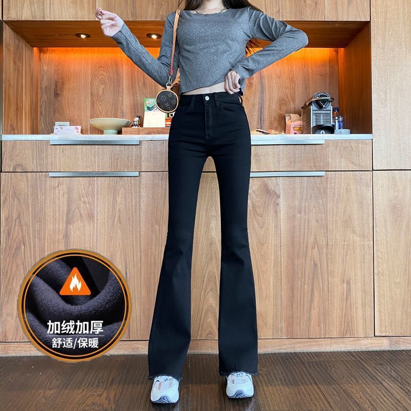 블랙 크롭 기모