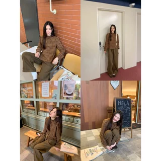 中式斜门襟绑带格纹衬衫女春秋复古休闲小衫设计感衬衣