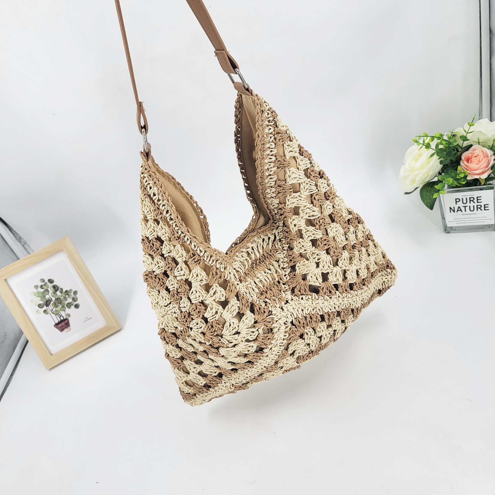 Crochet Beach Bag Lifestyle