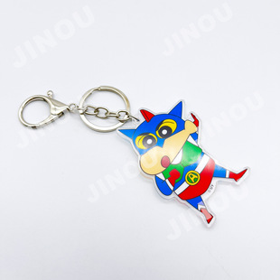 Acrylic Keychain Anime Cartoon Peripheral Stand Refrigerator Magnet Double-sided Small Gift Pendant