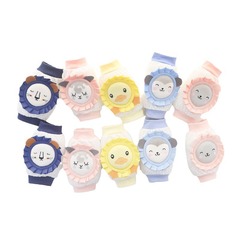 Children's cartoon knee pads for babies, 2024 model, thin ice silk, highly elastic mesh, breathable crawling and sports knee pads for infants