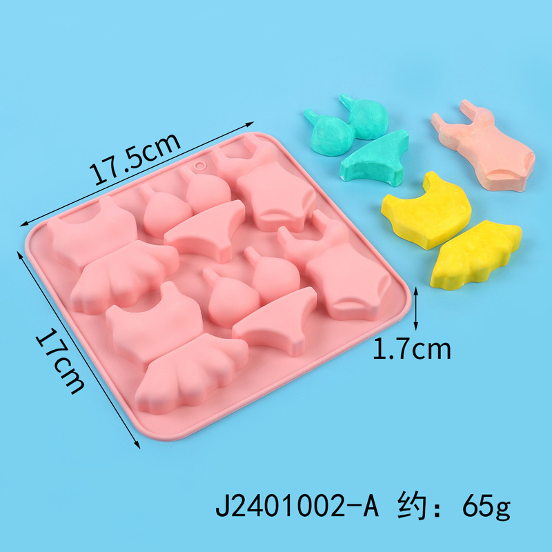 9連異なる草花形食品級シリコン型チョコレートキャンディーゼリー凉粉金型DIY手作り石けん型|undefined