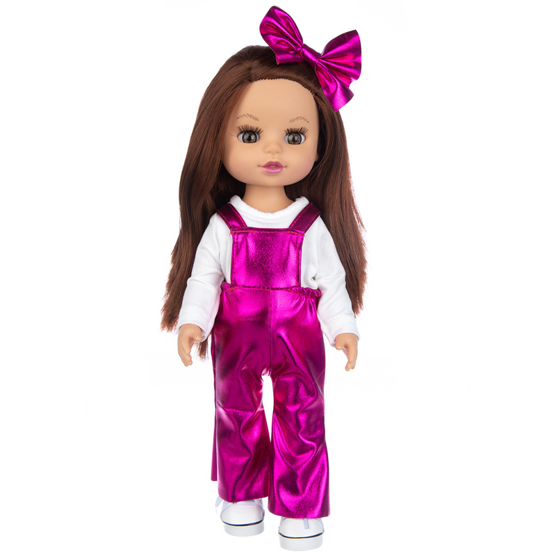 Venta caliente transfronteriza simulación muñeca 14 pulgadas American Girl renacer vinilo muñeca niños muñeca