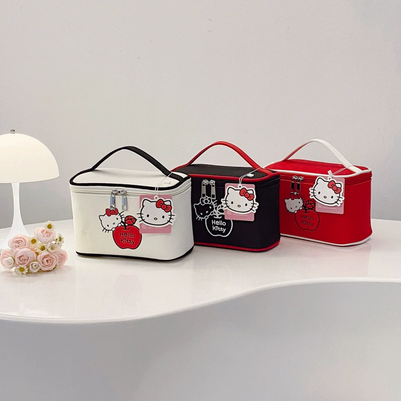 Hello Kitty, подлинная компактная косметичка, вместительная сумка-косметичка