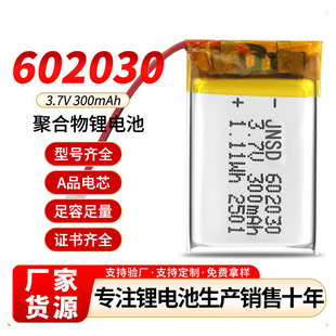 ���Sֱ�N602030�ۺ����늳�300mAh�ɳ��3.7VÓë���݃x��